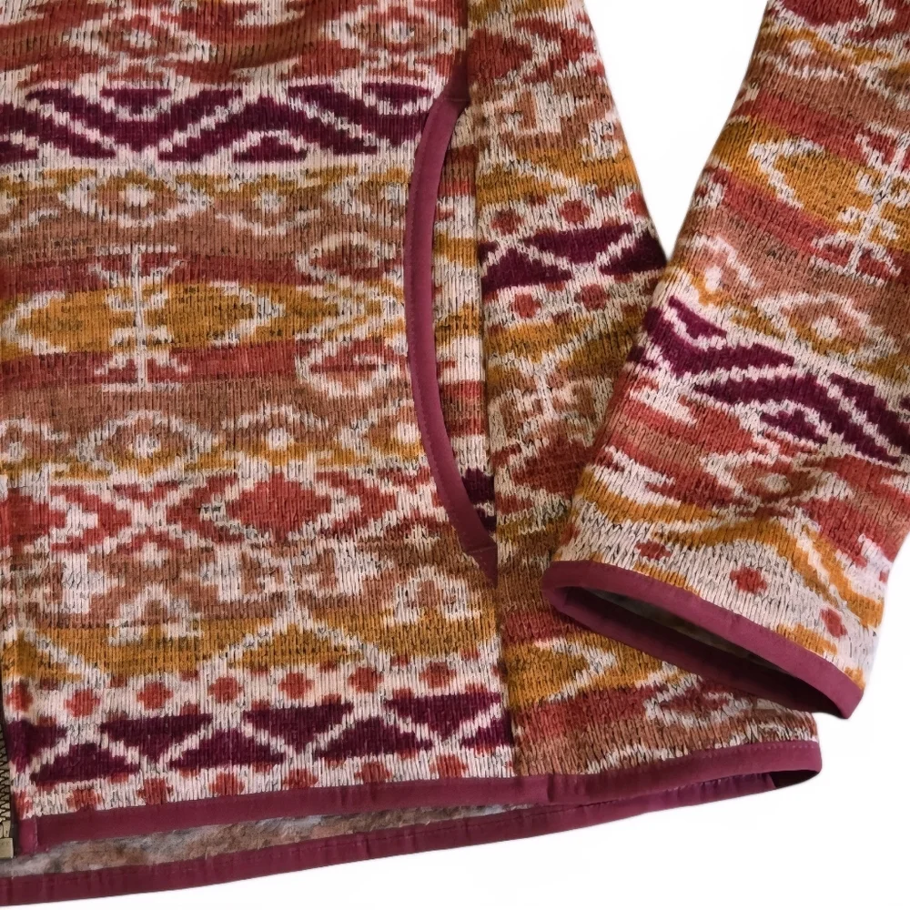 Sherpa Adventure Gear Lumbini Full-Zip Jacket S Burgandy/Rust/Blush Multi - Picture 5 of 8